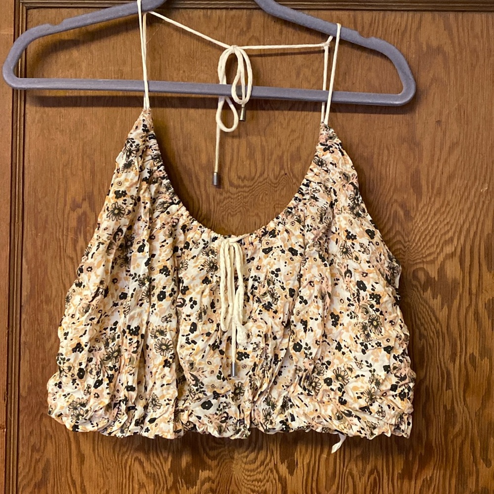 Free People Bubble Crop Top